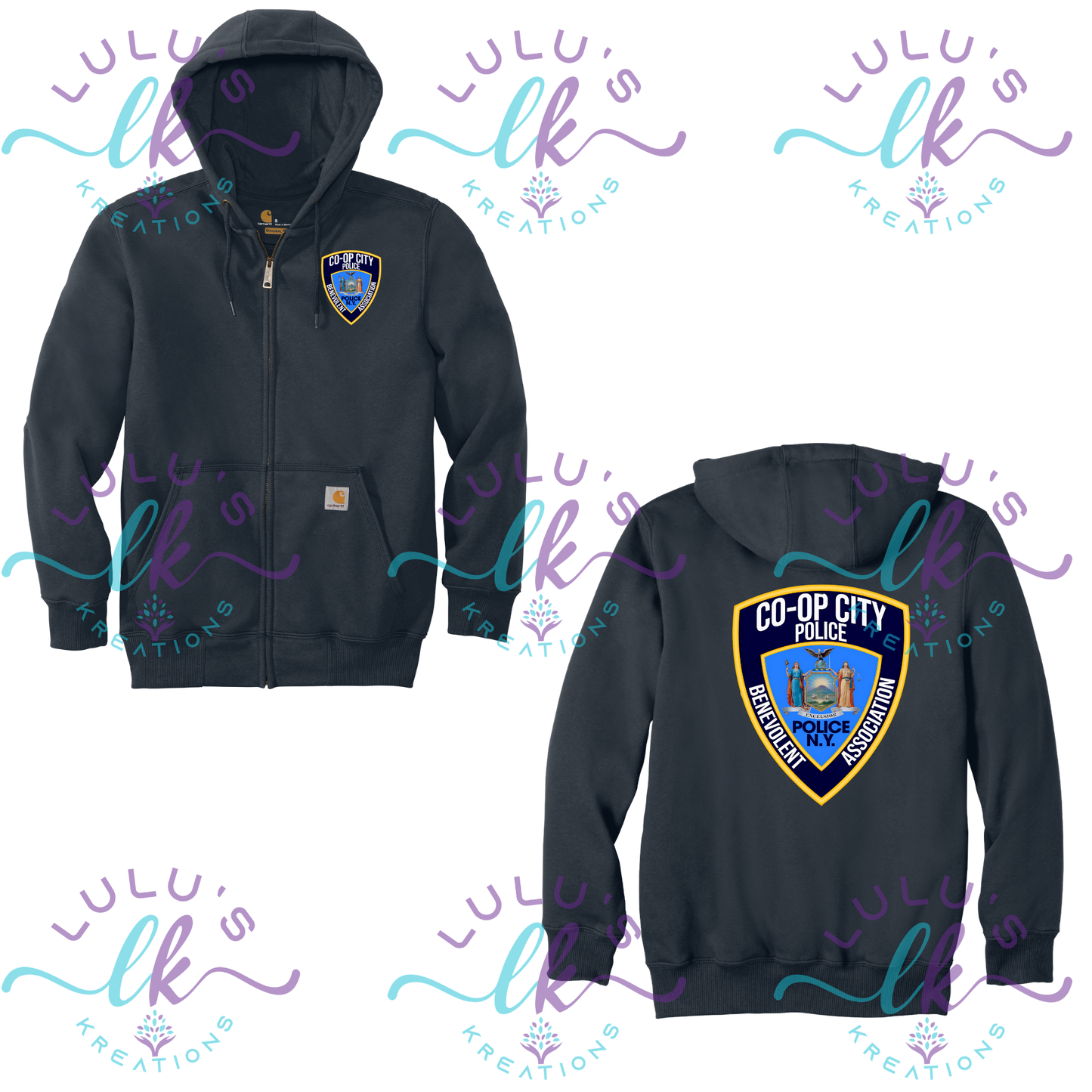 Co-op Carhartt Full Zip Up Blue Design