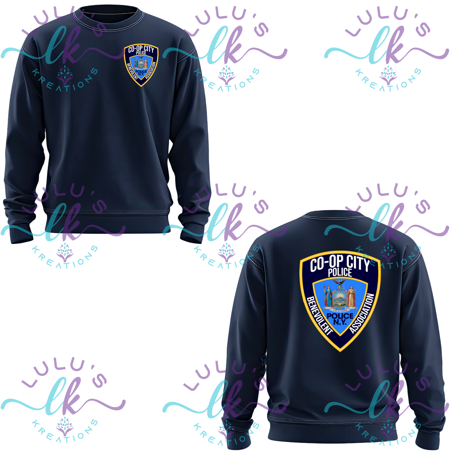 Co-op Crewneck Blue Design