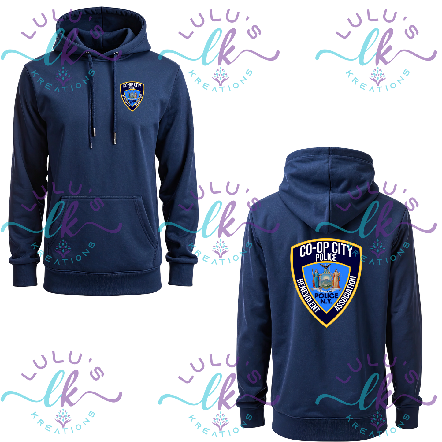 Co-op Hoodie Blue Design