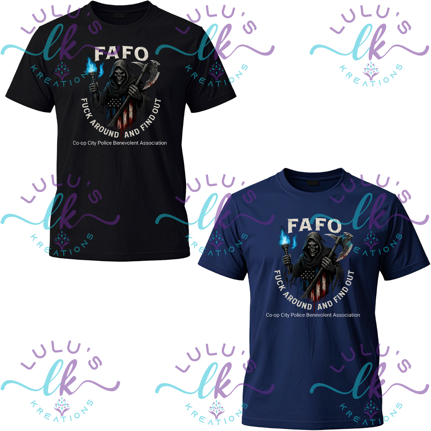 Co-Op City Police PBA T-Shirt-FAFO PBA