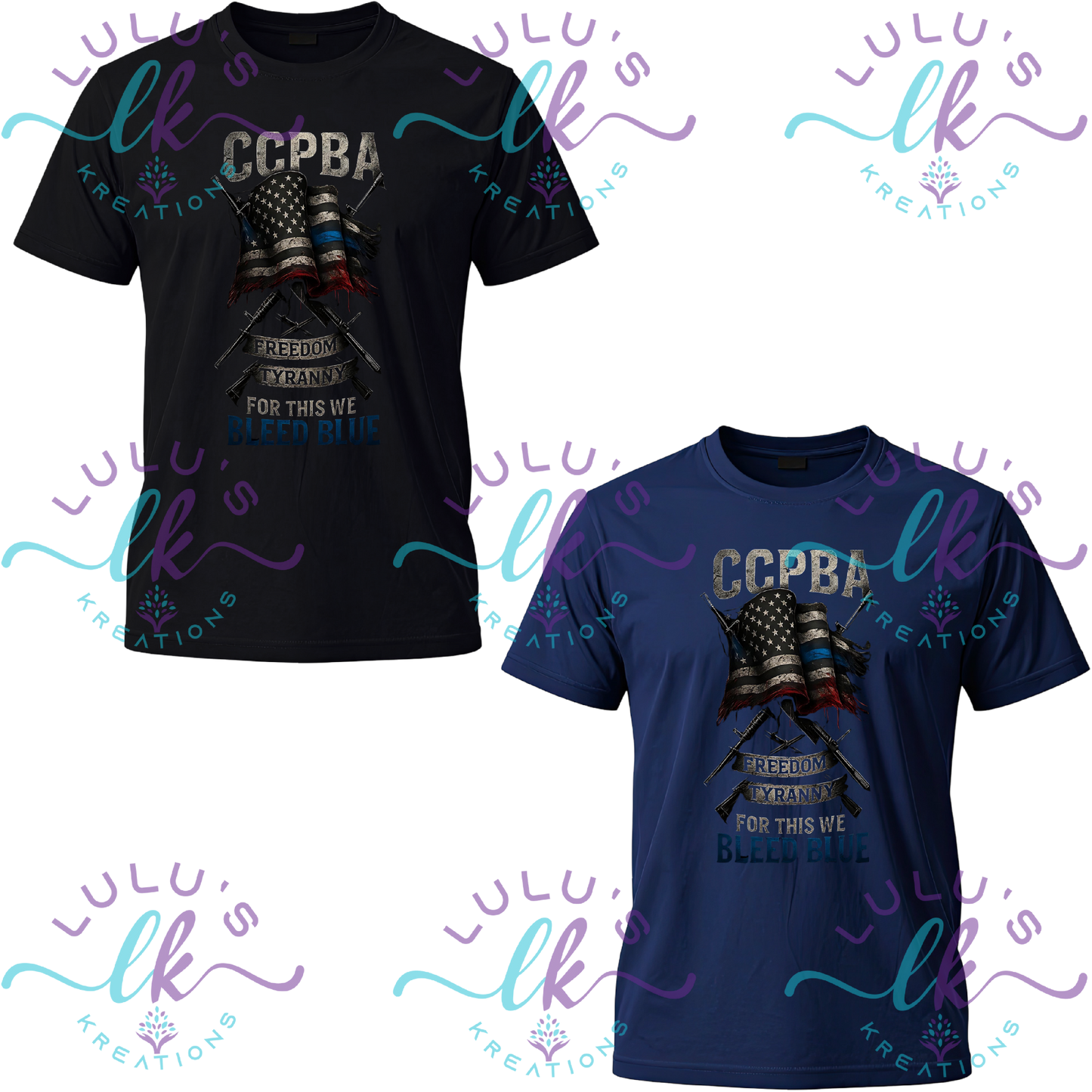 Co-Op City Police PBA T-Shirt- Flag CCPBA