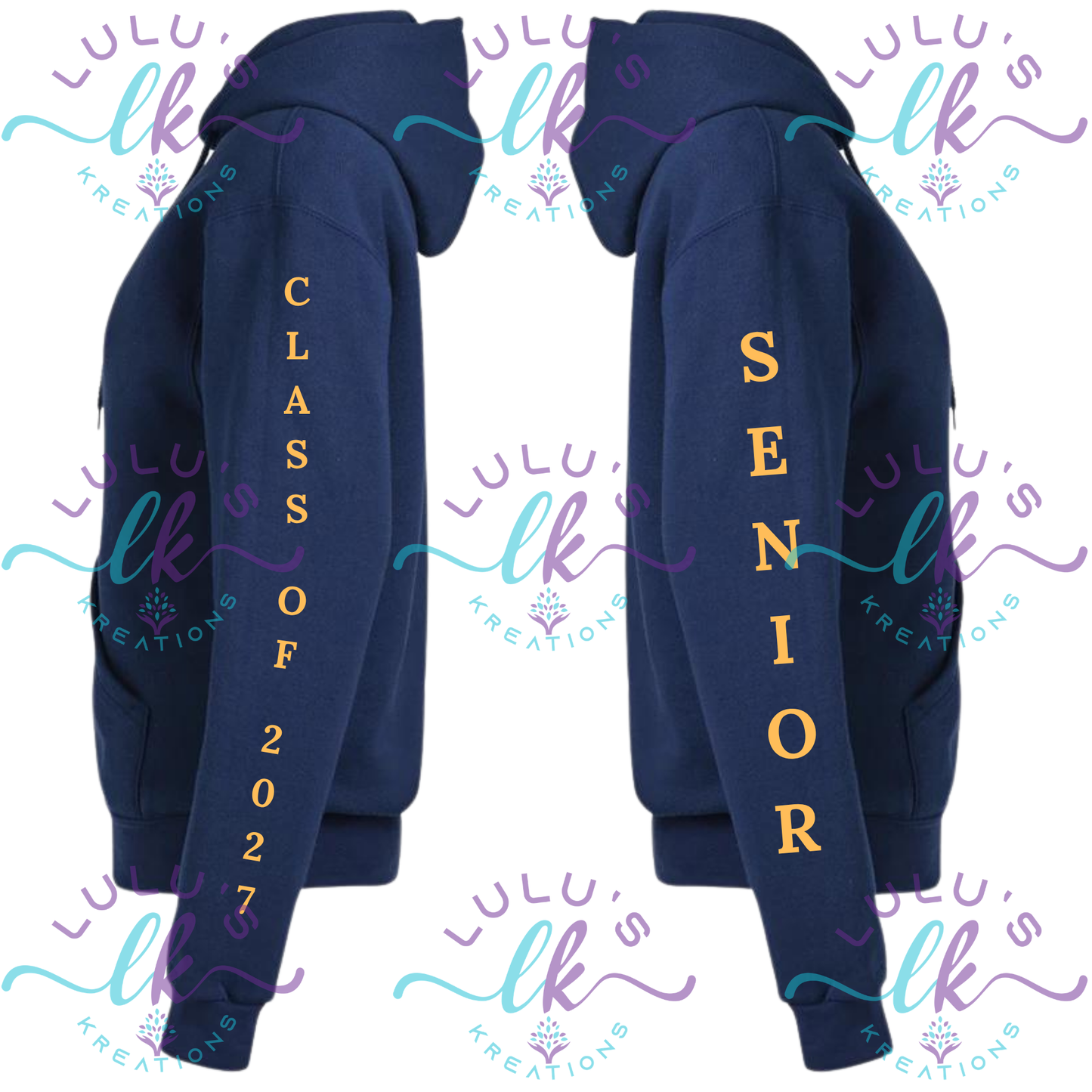 Navy Blue Hoodie Class Of 2027