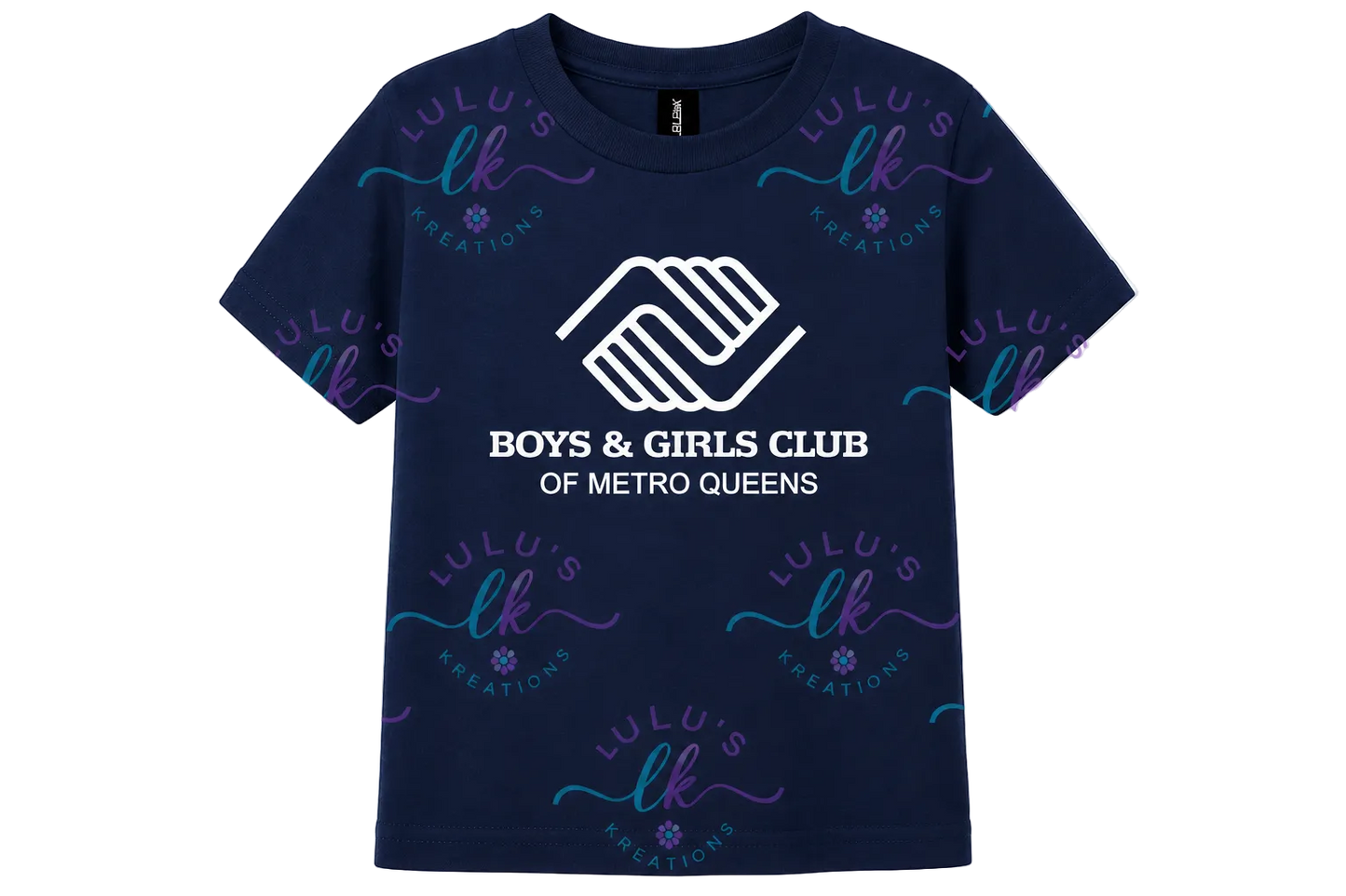 BGCMQ Boys Navy Blue Shirt - Printed
