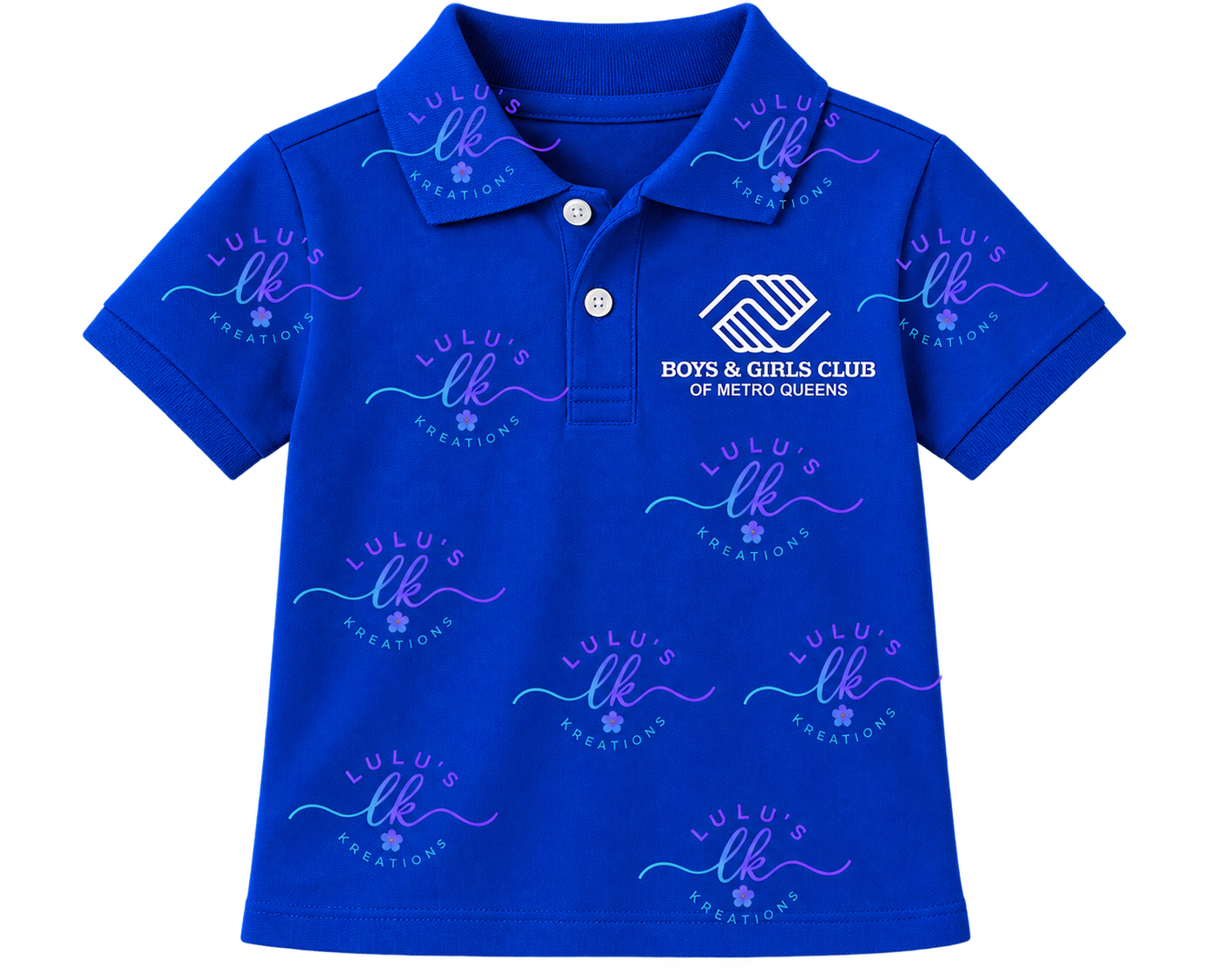 BGCMQ Boys Royal Blue Collared Polo – Embroidered
