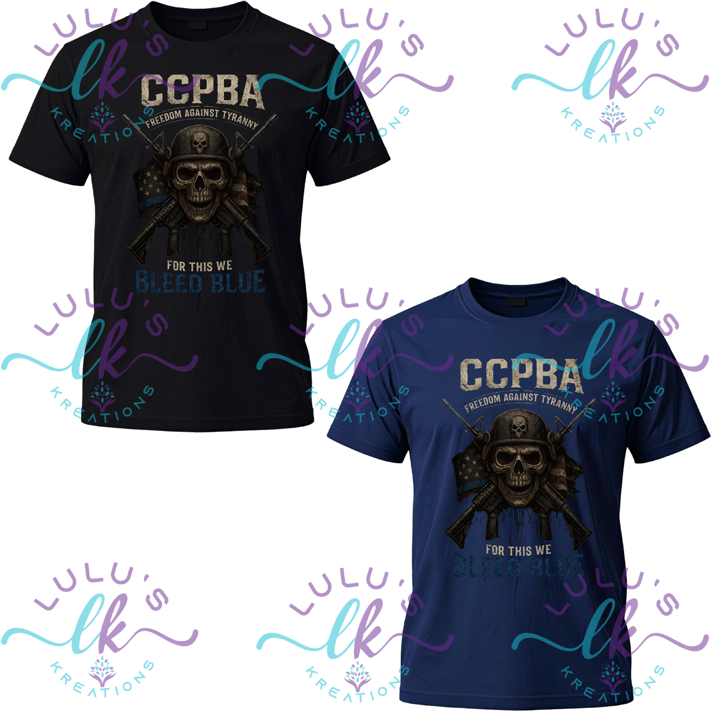 Co-Op City Police PBA T-Shirt- Skeleton CCPBA