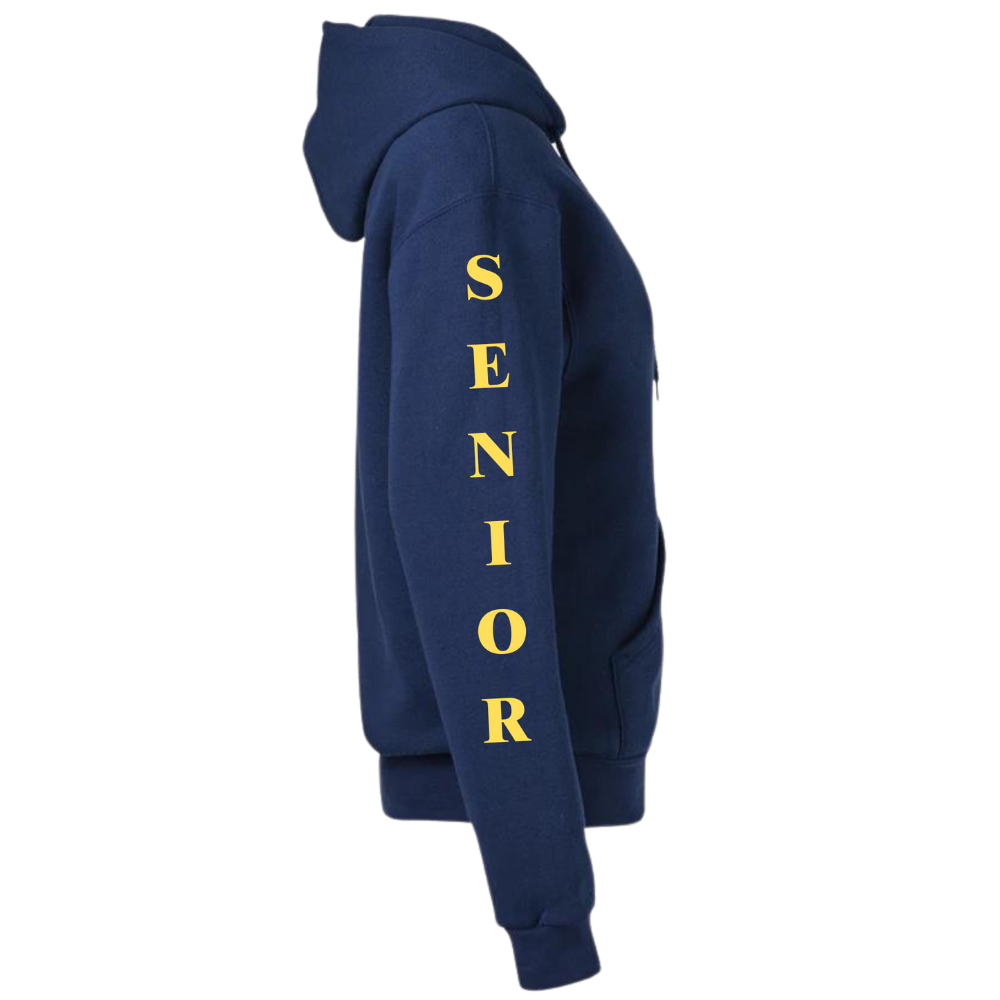 Navy Blue Class Of 2025 Full-Zip Hooded Sweatshirt