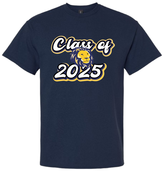 Navy Blue T-Shirt Class Of 2025