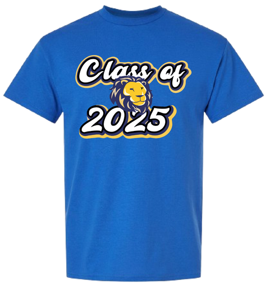 Royal Blue T-Shirt Class Of 2025