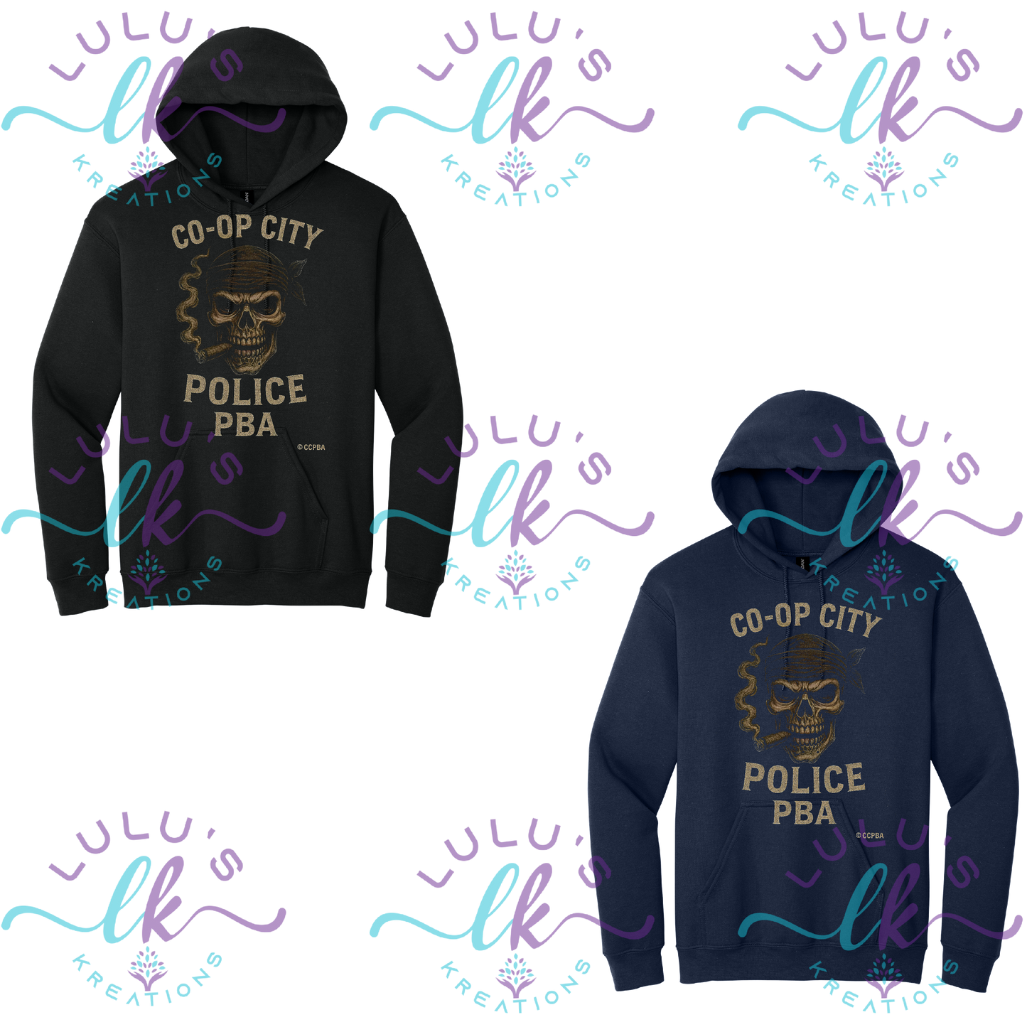 Co-op Smoking Skull Hoodie