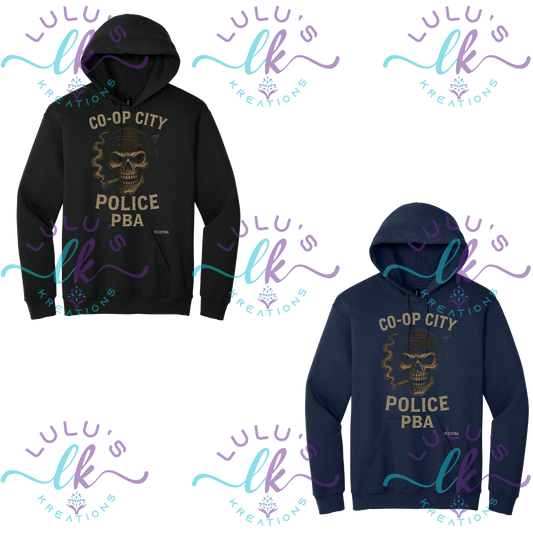 Co-op Smoking Skull Hoodie