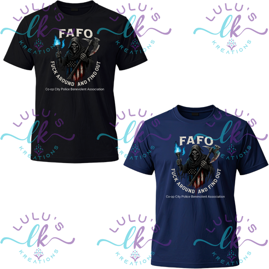 Co-Op City Police PBA T-Shirt-FAFO PBA