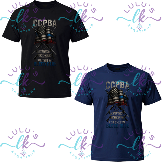 Co-Op City Police PBA T-Shirt- Flag CCPBA