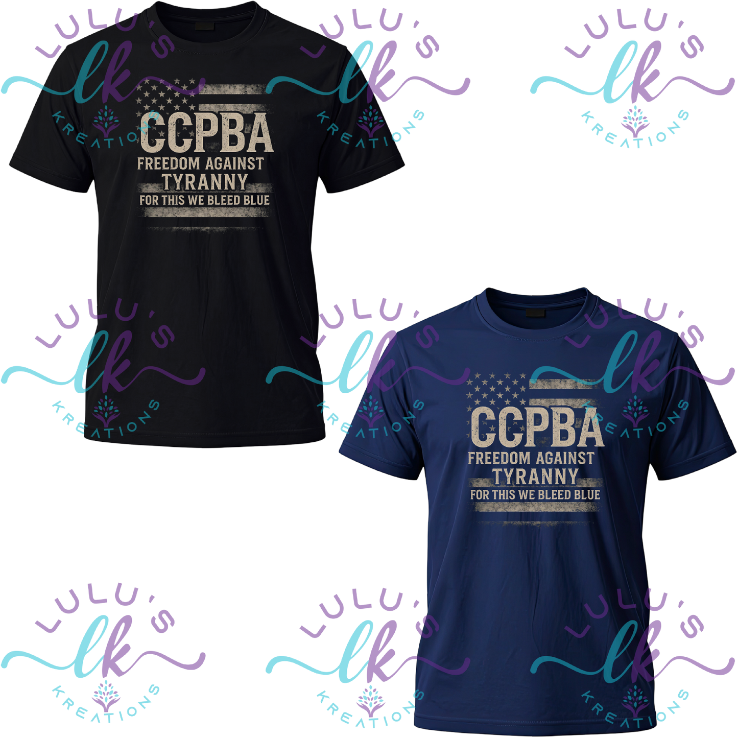 Co-Op City Police PBA T-Shirt- Flag Tyranny CCPBA