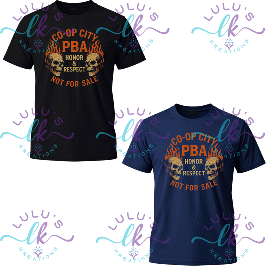 Co-Op City Police PBA T-Shirt- Honor and Respect PBA