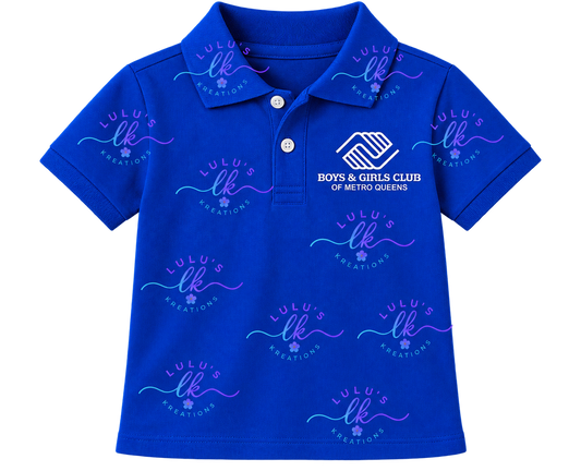 BGCMQ Boys Royal Blue Collared Polo – Embroidered