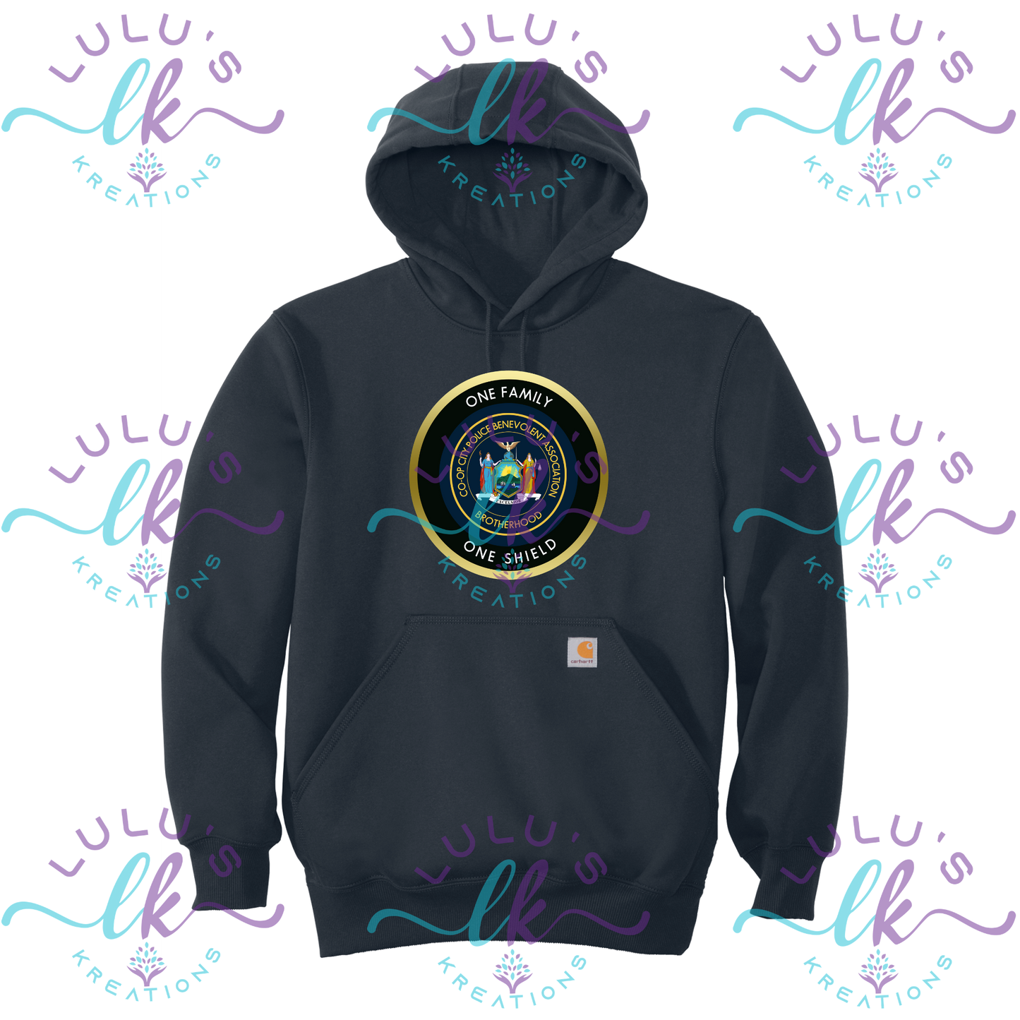 One Family Carhartt Hoodie Front Print Only