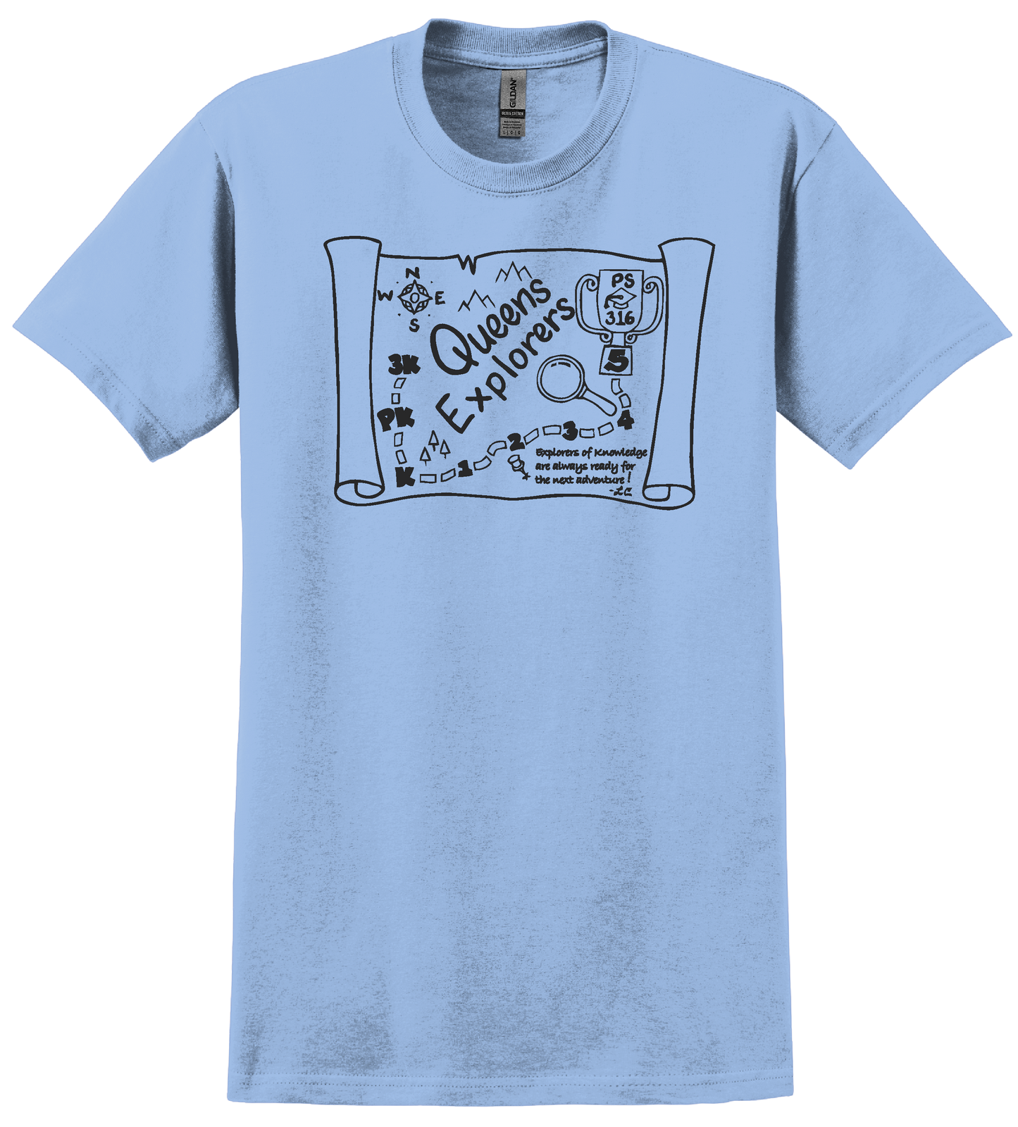 QE Light Blue Fundraiser Shirt