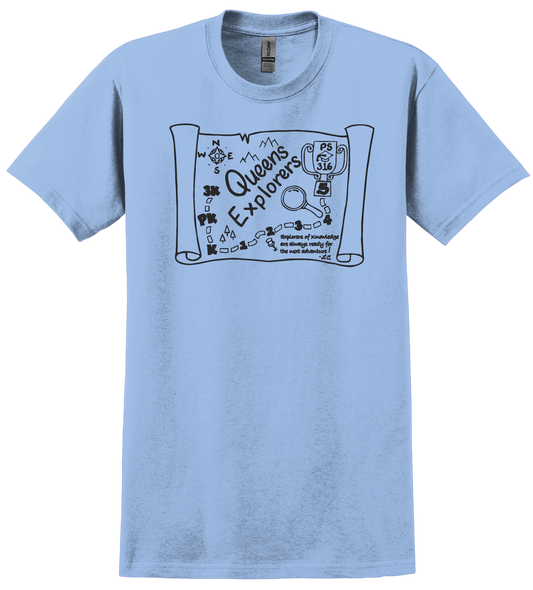 QE Light Blue Fundraiser Shirt