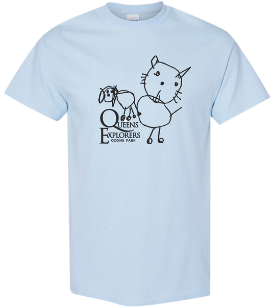 QE Light Blue Fundraiser Shirt with Logo