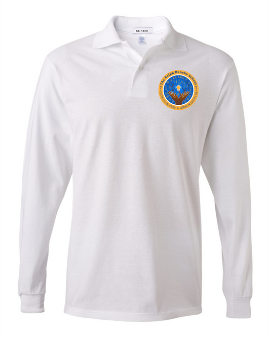 P.S 132Q White Polo Long Sleeve