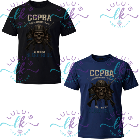 Co-Op City Police PBA T-Shirt- Skeleton CCPBA
